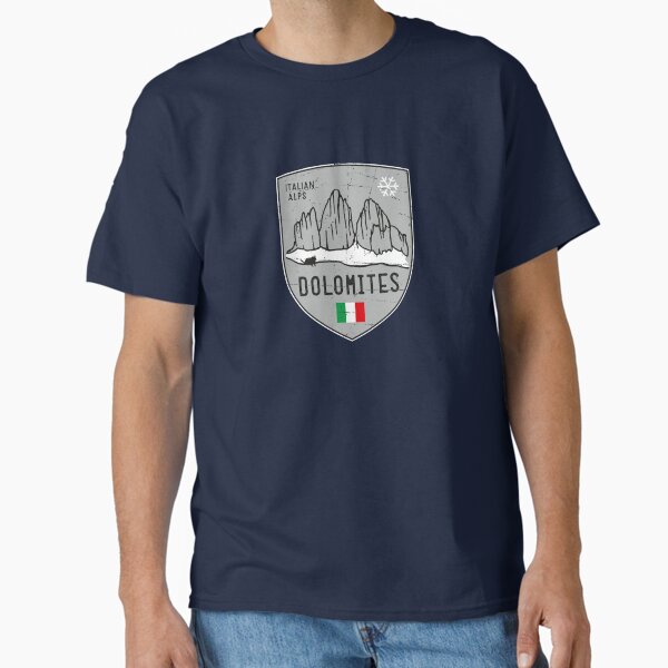 Dolomites Mountain Italy Emblem T-Shirt