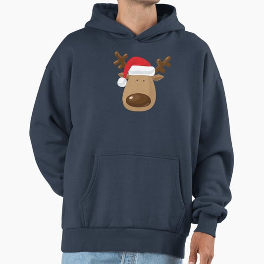 Reality Glitch Men's Christmas Reindeer T-Shirt Hoodie