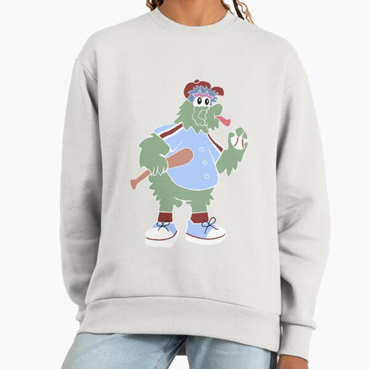 Philly Phanatic in Blue Jersey Cartoon Sweatshirt