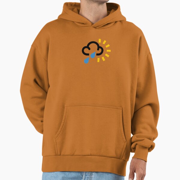 Rain and Sun !?, Weather Forecast Symbol - Weather Forecaster TV News Signs, Unusual, Retro, Funny Different Design Hoodie