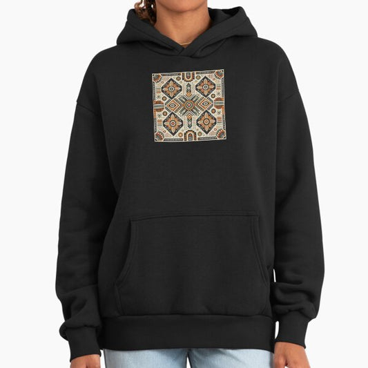 Tribal Nature Fall Autumn Leaf Design 08 Hoodie
