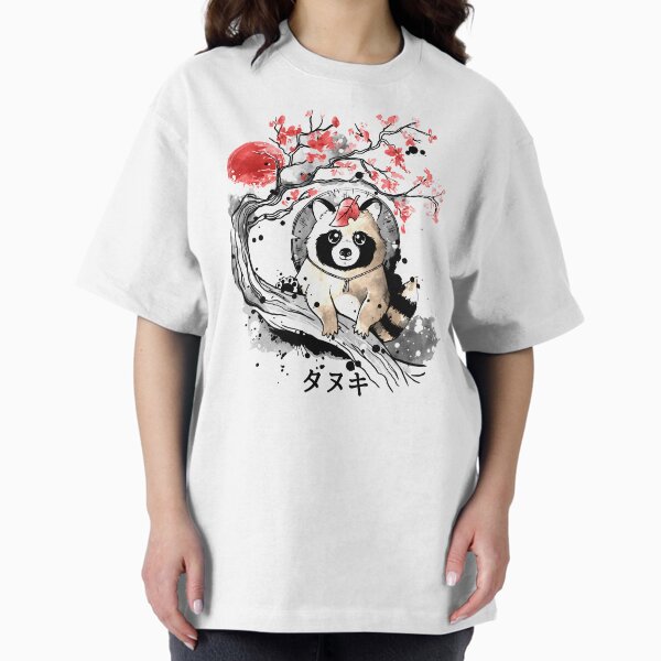 Tanuki red sun T-Shirt