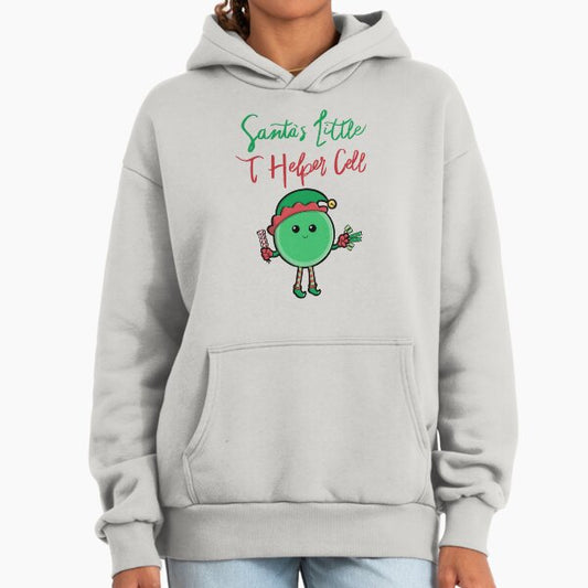 Santas Little T Helper Cell Hoodie