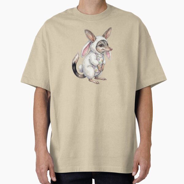 Cute Easter Bilby in Bunny Suit - Watercolor Australian Wildlife T-Shirt