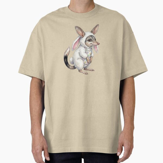 Cute Easter Bilby in Bunny Suit - Watercolor Australian Wildlife T-Shirt