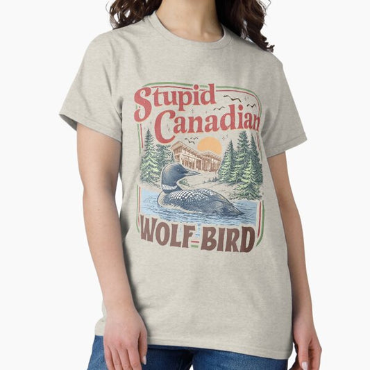 Stupid Canadian Wolf Bird Heated Rivalry Inspired Team Hollanov T-Shirt