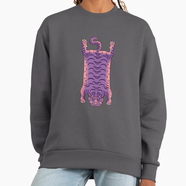 TIBETAN TIGER RUG-purple 1 Sweatshirt