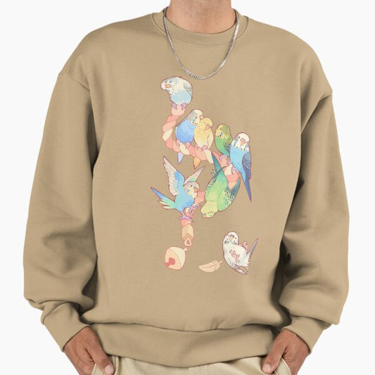 Budgie bunch orange cupcake flavored Sweatshirt
