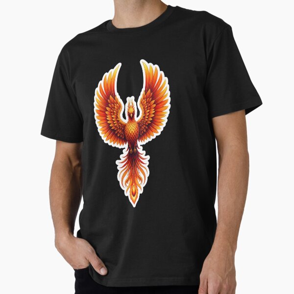 Rising Phoenix Fire Bird Sticker Premium T-Shirt