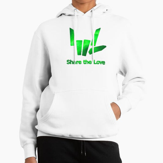Share The Love , Share The Love green Galaxy Logo, Share The Love Merch, Stephen Sharrer , Carter Sharer, gift Hoodie