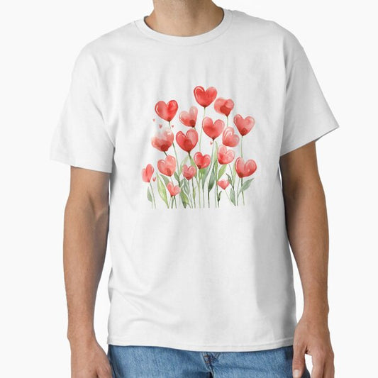 Pink Tulip Flowers T-Shirt