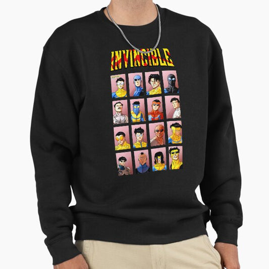 Invincible Superhero Characters Sweatshirt