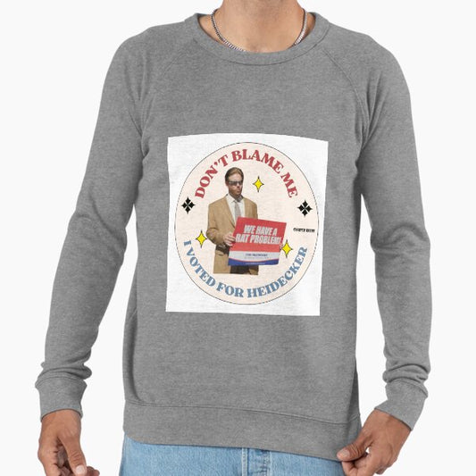 Tim Heidecker for District Attorney! sticker Lightweight Sweatshirt