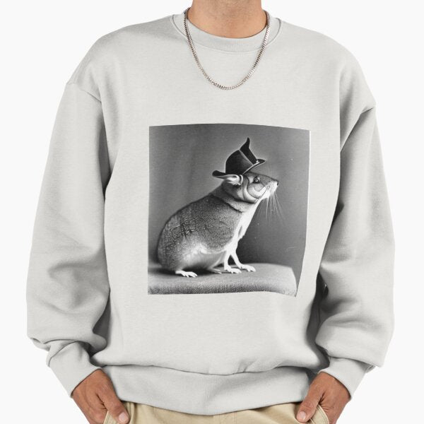Old style chinchilla portrait Sweatshirt