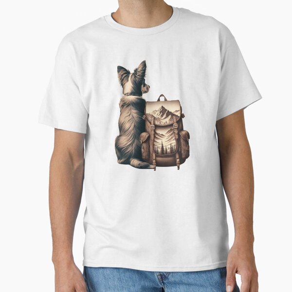 Adventure Waiting | Dog & Backpack T-Shirt