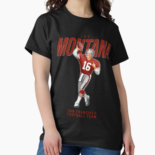 Joe Montana #16 San Francisco Football Team T-Shirt