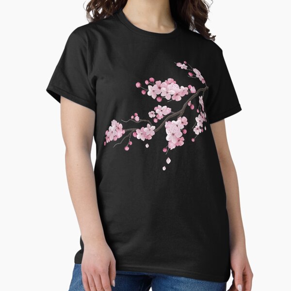 Japanese Sakura Graphic Vintage Cherry Blossom Sakura Tree T-Shirt