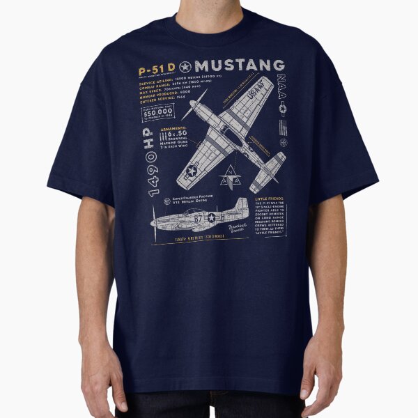 P-51 Mustang Pattern T-Shirt
