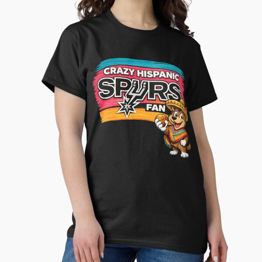 Crazy Hispanic Spurs Fan San Antonio Spurs - Basketball Player T-Shirt