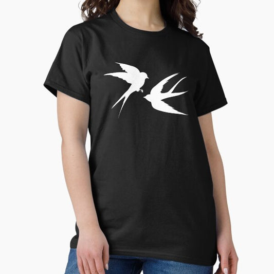 Swallows flying silhouette T-Shirt