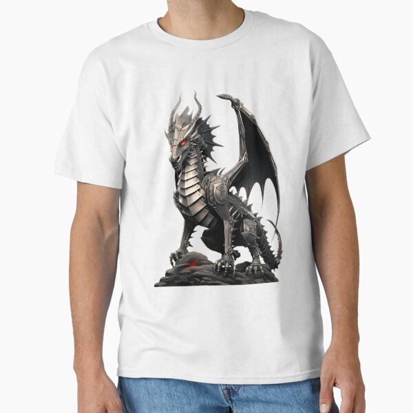 Enchanted Knight and Dragon in Legendary Fantasy T-Shirt