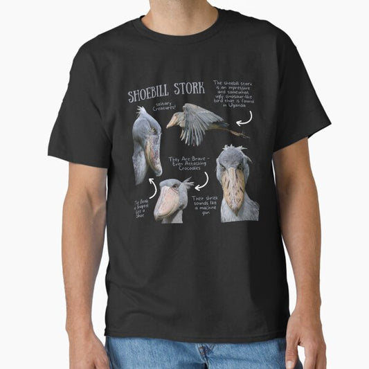 Shoebill Stork Fun Fact T-Shirt