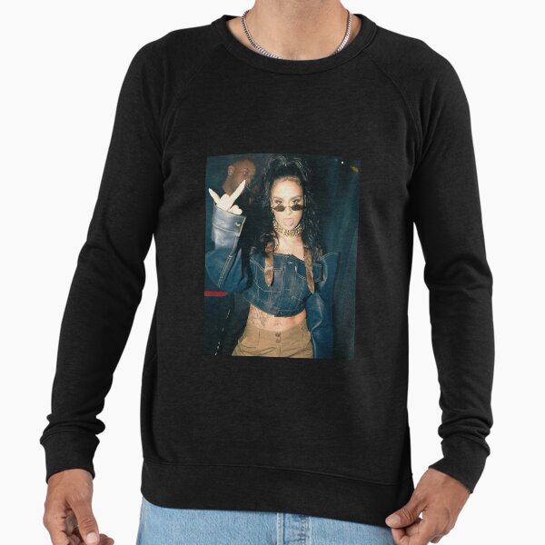 Beauty girls with black dress Lightweight Sweatshirt