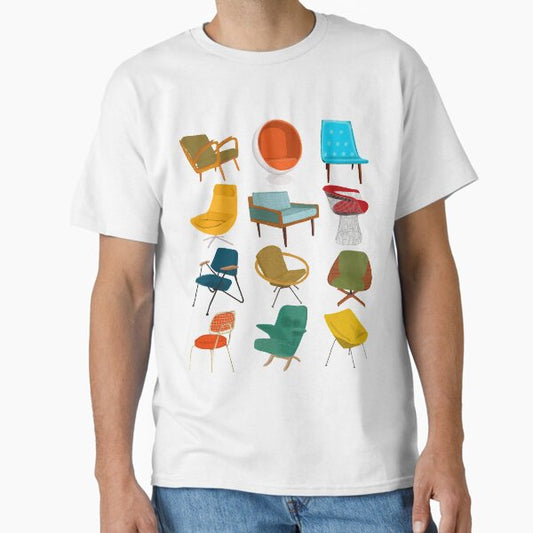 Mid Century Modern Chair Collection T-Shirt