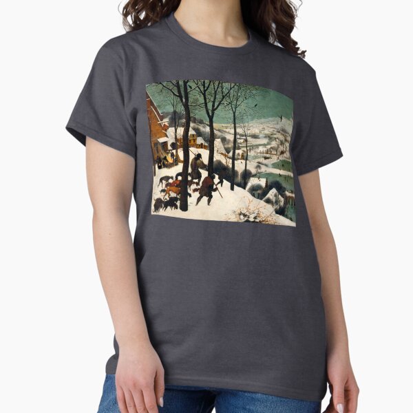 The Hunters in the Snow (1565) by Pieter Bruegel the Elder / HD T-Shirt