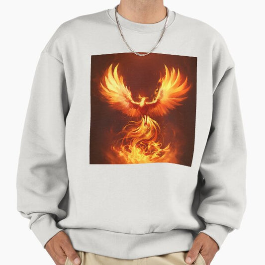 Blazing Phoenix Rising From Flames Sweatshirt