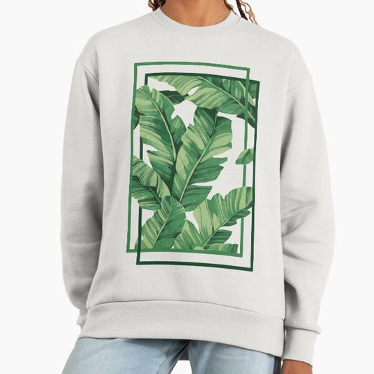 Tropical banana leaves Sweatshirt