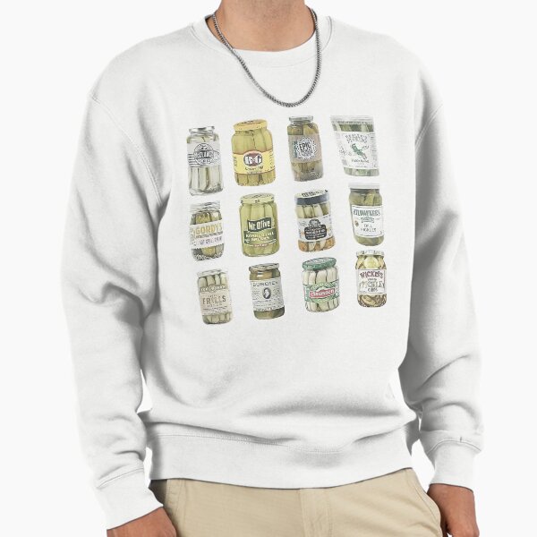 Vintage Canned Pickles Sweatshirt, Canning Season Sweatshirt, Pickle Lovers Sweater, Homemade Pickles Sweater,Pickle Jar Crewneck Sweatshirt Sweatshirt
