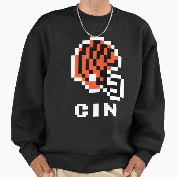 Cincinnati Bengals (Tecmo Super Bowl Football Helmet) Sweatshirt