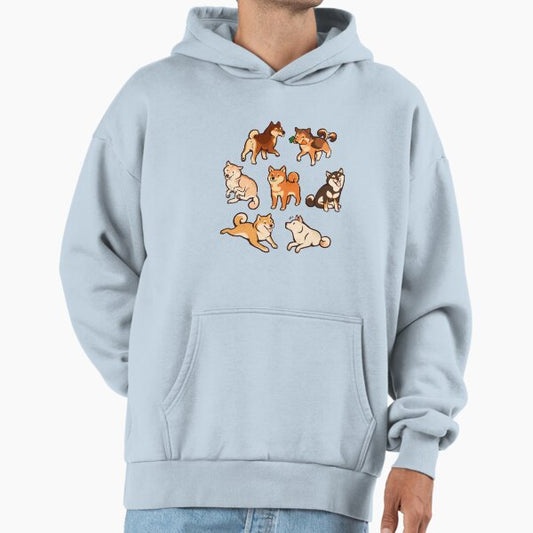 Shibes in blue Hoodie