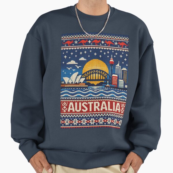 Sydney skyline, beautiful knitting pattern Australia Sweatshirt
