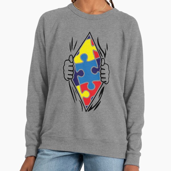 Autism Superhero Lightweight Sweatshirt