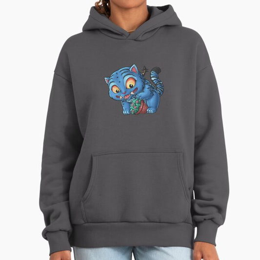 Derby blue tiger Hoodie