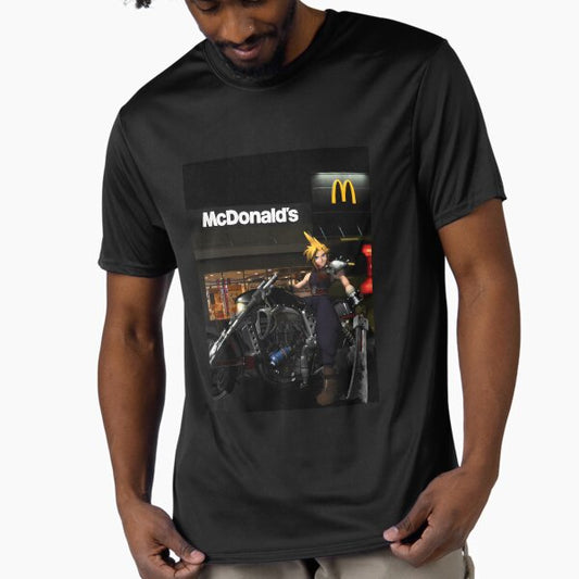 Final Fantasy Cloud Mcdonalds Active T-Shirt