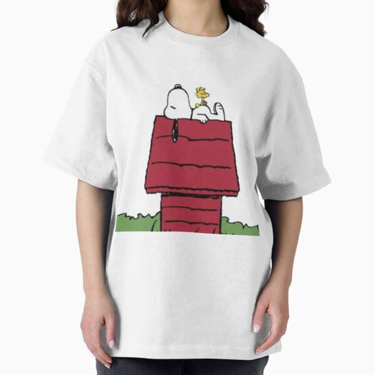 Snoopy & Woodstock – Chill on the Doghouse Roof T-Shirt