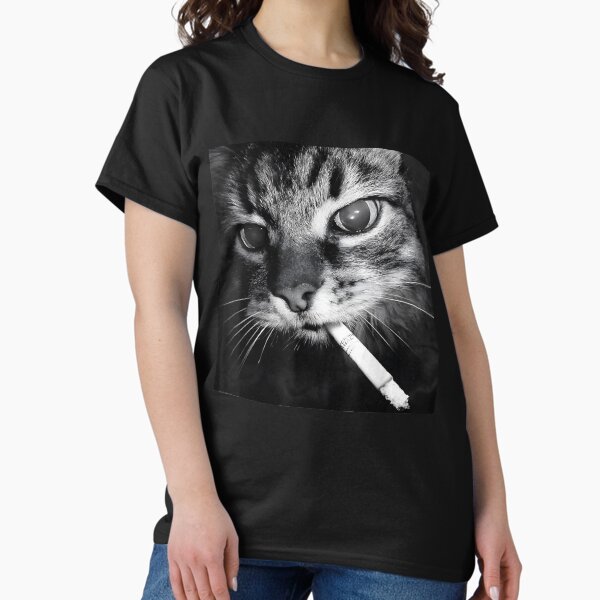 Cat Smoking Meme T-Shirt