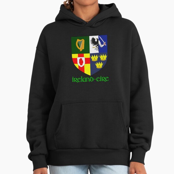 Ireland Four Provinces Crest - Irish Heritage Emblem Hoodie