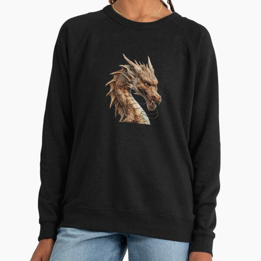 Golden red dragon, Legendary Animals,dragon art,Legendary dragon Lightweight Sweatshirt