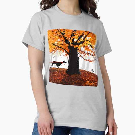 The Autumn Oak, The Hound, and The Squirrel T-Shirt