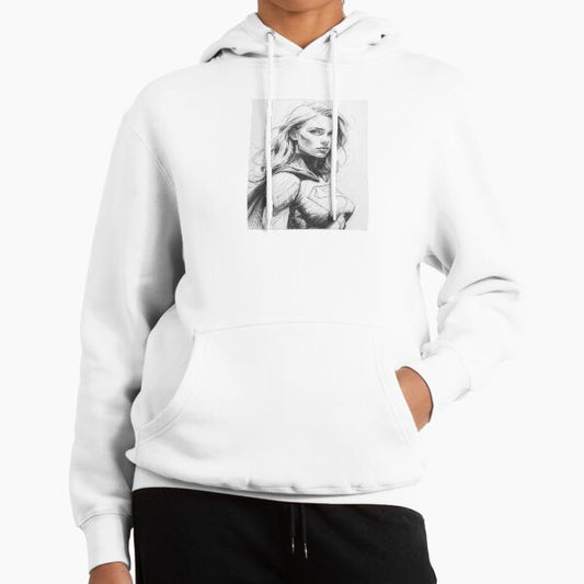 Superhero Pencil Sketch Hoodie