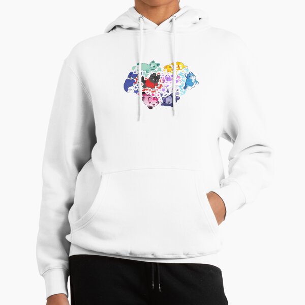 Aphmau and Friends Love Heart Meemeow Cat Pattern Hoodie