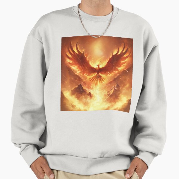 Legendary Phoenix Rising Above Burning Mountains Sweatshirt