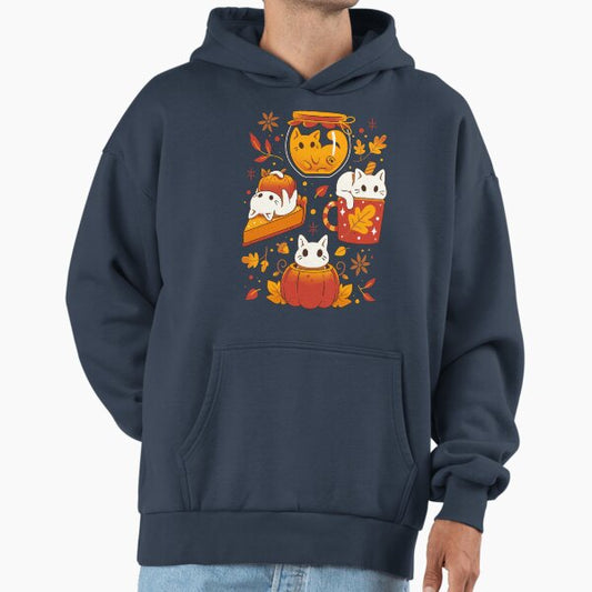 Pumpkin Party Kittens - Fall Cats Hoodie