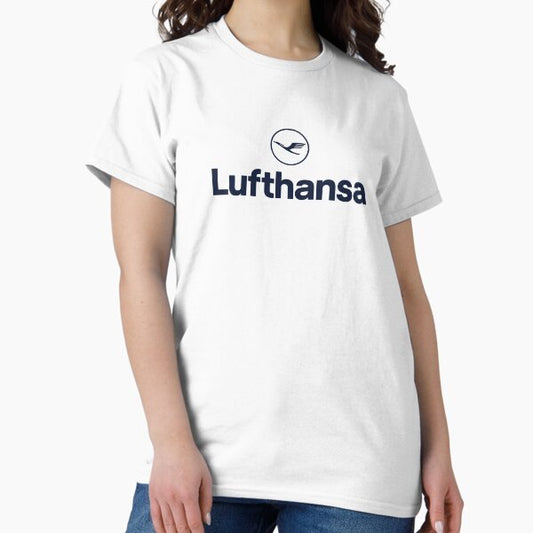 Synthwave Lufthansa Airlines Airline dSunset T-Shirt