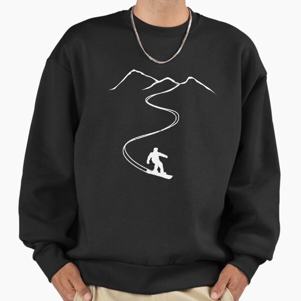 Snowboarding Snowboarder Mountain Design Sweatshirt