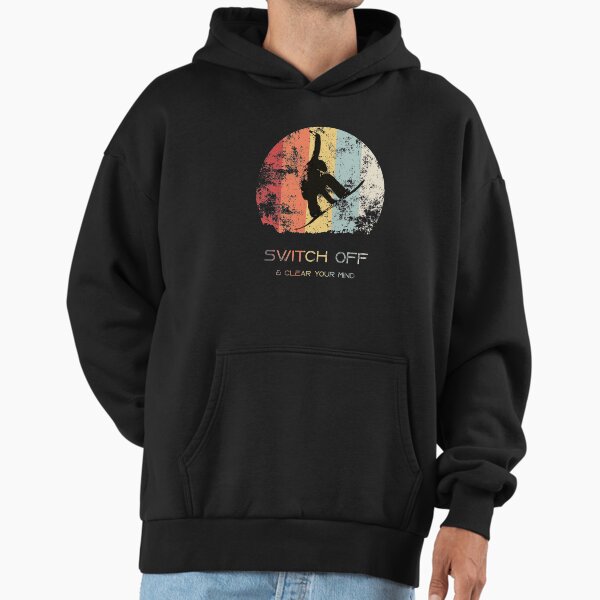 Vintage flying snowboarder style with a cool quote Hoodie